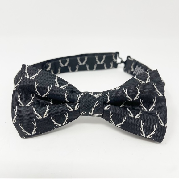 Wembley Other - Wembley Black White Adjustable Antlers Bow Tie Party Wedding Black Tie